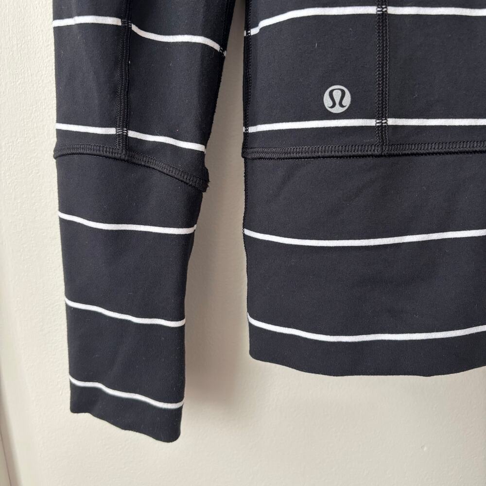 Lululemon Stride Sailor Stripe Hooded Jacket Sz 4 - Picture 7 of 11